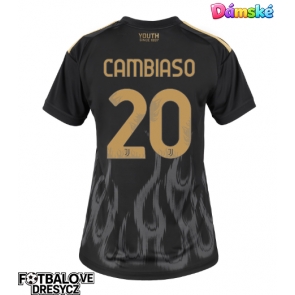 Juventus Andrea Cambiaso #20 Dámské Alternativní Dres 2026-27 Krátký Rukáv Juventus Andrea Cambiaso #20 Dámské Alternativní Dres 2026-27 Krátký Rukáv